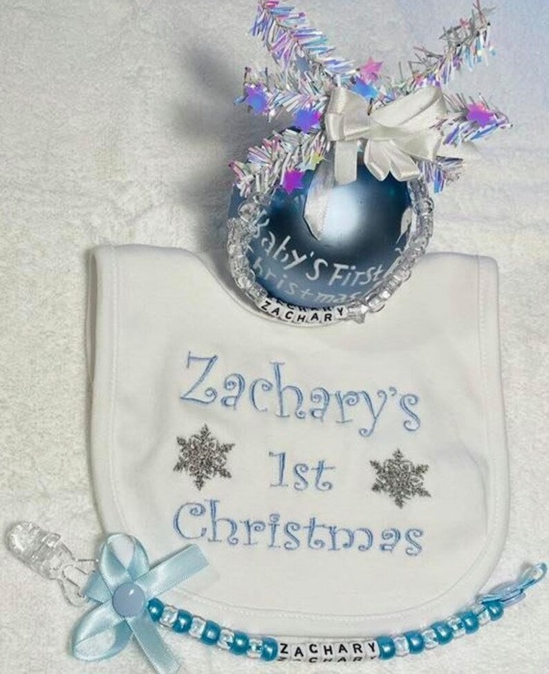 Baby First Christmas New Year 2022 Embroidered Personalised | Etsy