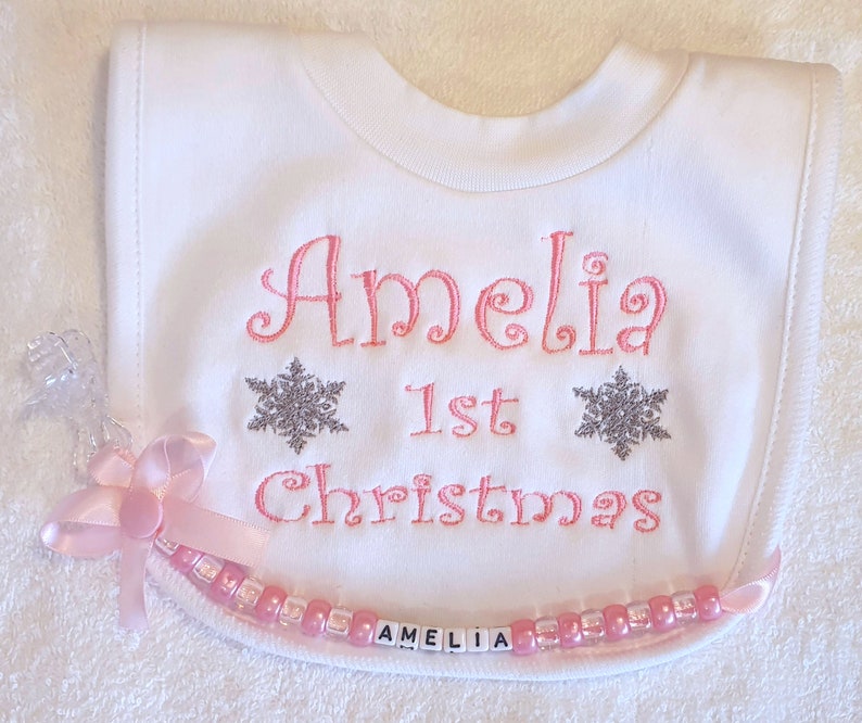 Baby First Christmas New Year 2022 Embroidered Personalised | Etsy