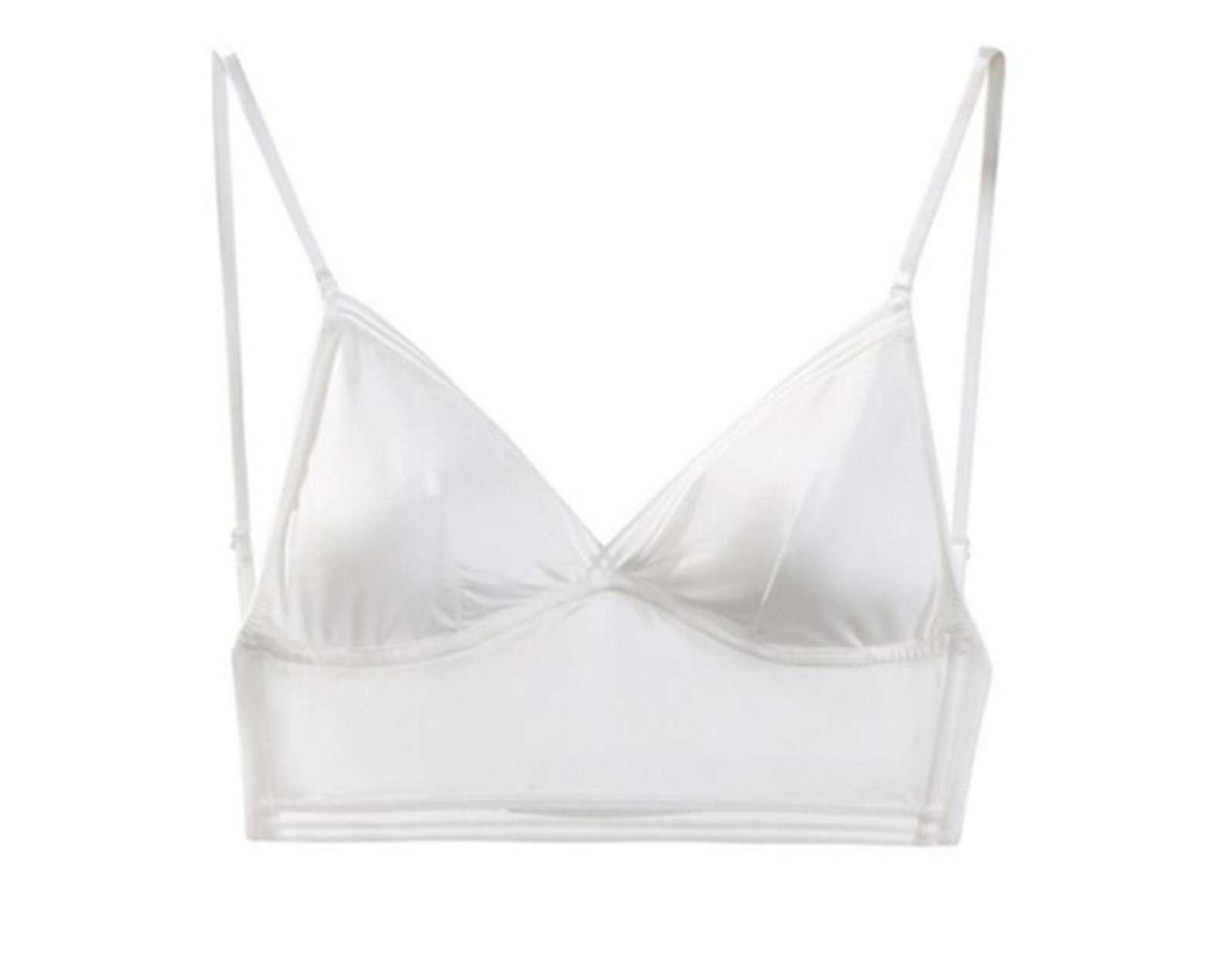 Backless Bra Plunge Bra Open Back Thin Bralette Sexy Etsy