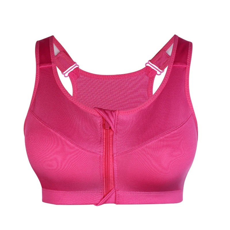 XL Size Top Women Zipper Yoga Sports Bra Underwear Reusable Etsy