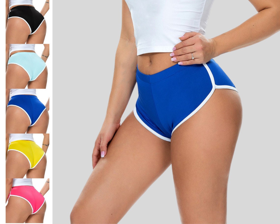 Fashion Women Elastic Shorts Hot Summer Stretch Sports Shorts Yoga Pants