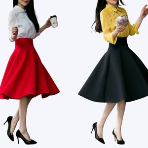 Mid length top pleated skirts short