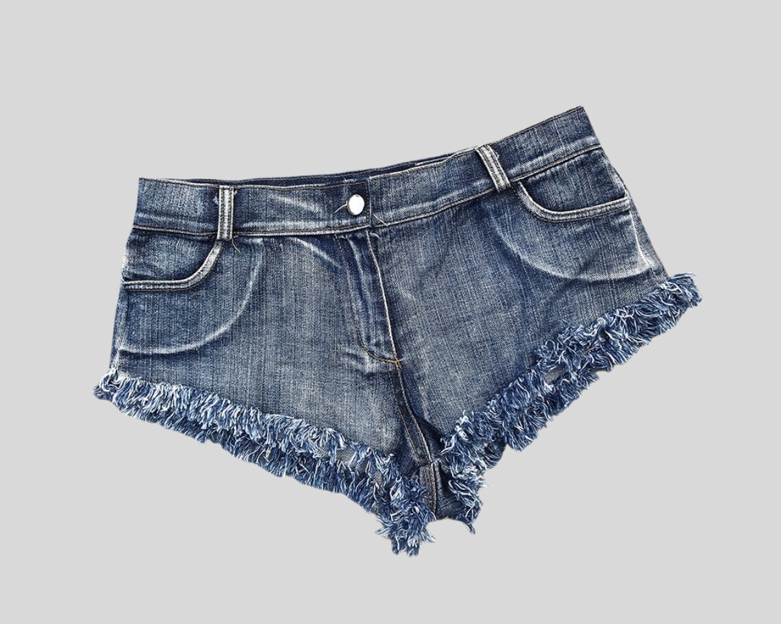 16 Jeans Dmlfzmy Sexy Booty Cheeky Denim Bikini Micro Mini Shorts