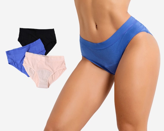 Period Underwear Cotton Panty Reusable Leak Proof Menstrual Pants High Rise  Bamboo Fiber Menstrual Cloth Pads Panties 