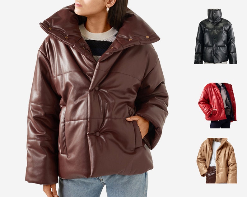 thick leather jacket womens