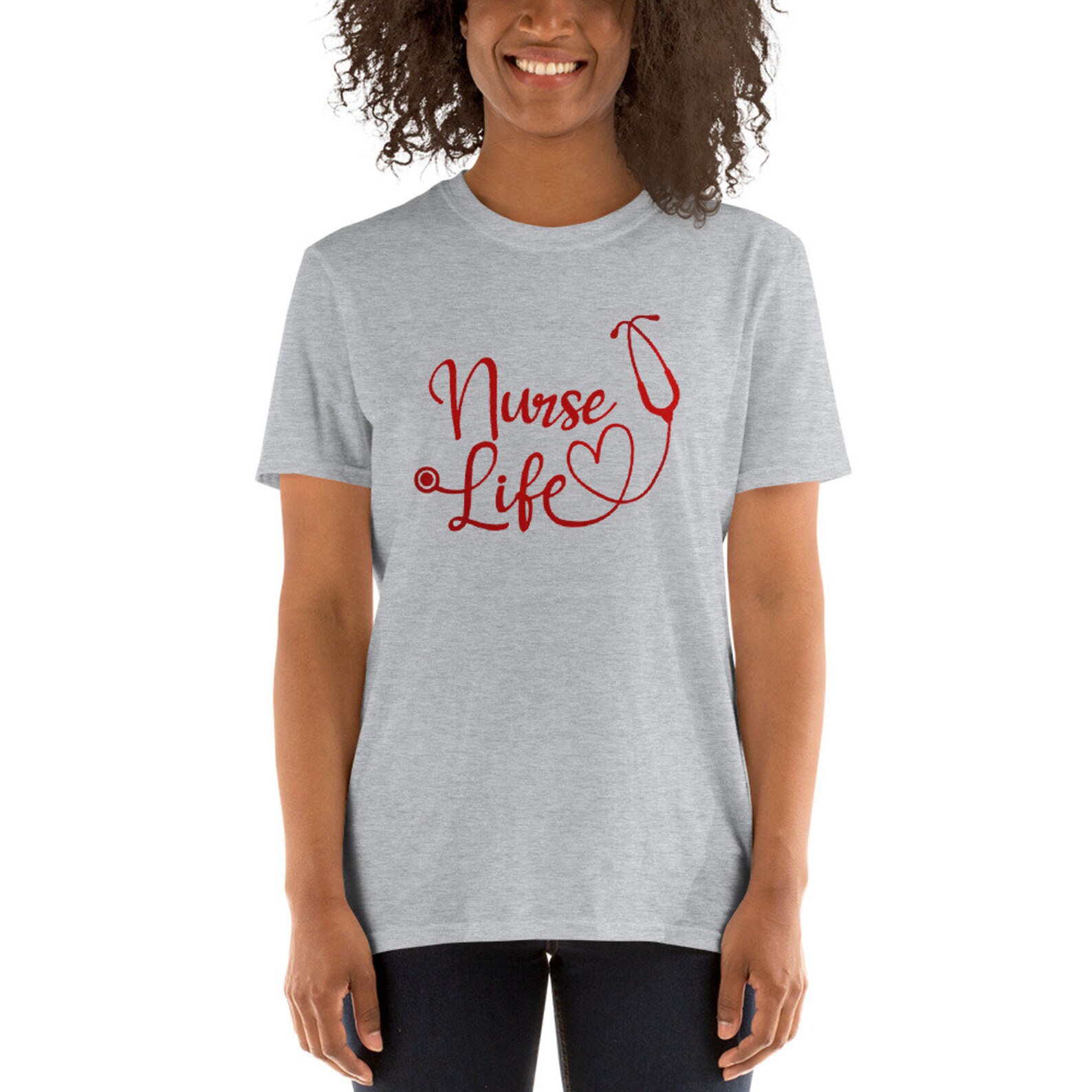 Nurse Life T-Shirt For Women - Depleted Battery Design Nursing Shirt