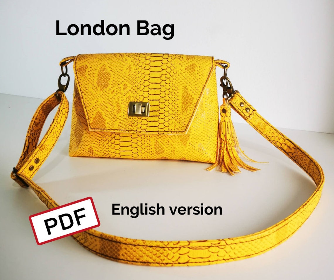 LONDON bag PDF pattern english version women's small Etsy