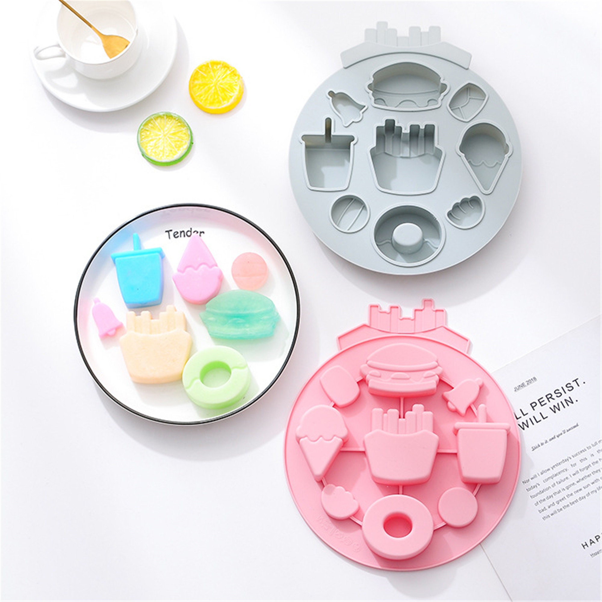 Cute Gummy Mold Cartoon Animals Ice Lattice Car Mold Etsy