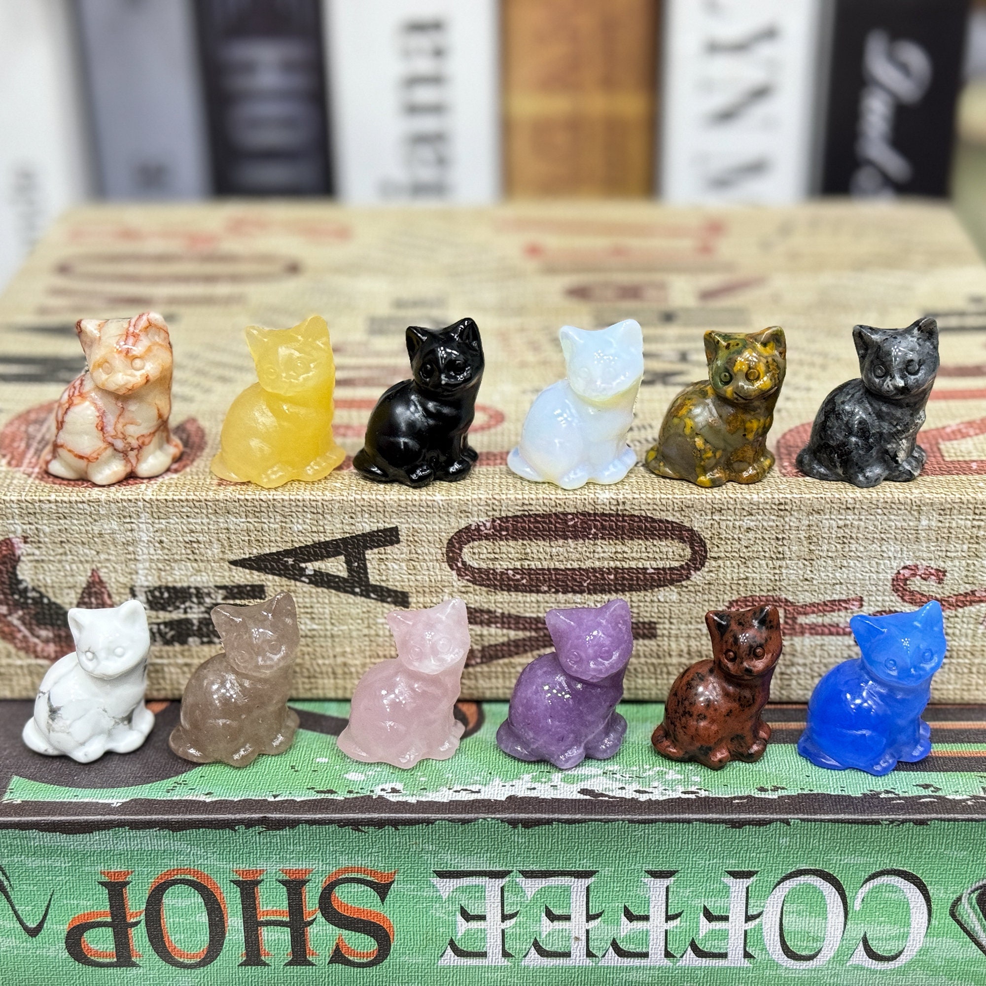 Mini Cat Figurines Set for Kids - Pack of 12 - Assorted 2 Small Cat F ·  Art Creativity