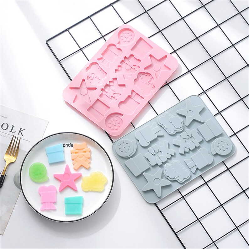 Soap Making Cute Star Gummy Mold,Ice Lattice,Candy Mold,Chocolate Mold,Pig Clay Mold,Pudding Jelly Molds