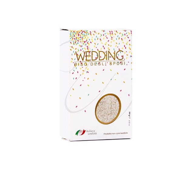 Riso Bianco Antimacchia per matrimonio Maxtris - Stain-free white rice for wedding Maxtris