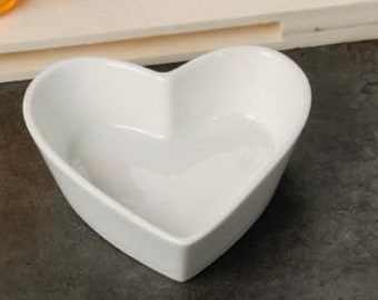 Bol coeur en porcelaine de mariage - Bol coeur en porcelaine de mariage