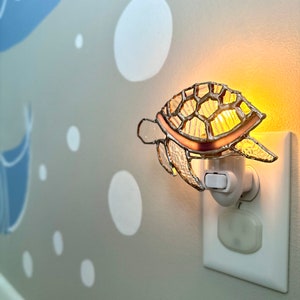 Nightlight plug in stained glass