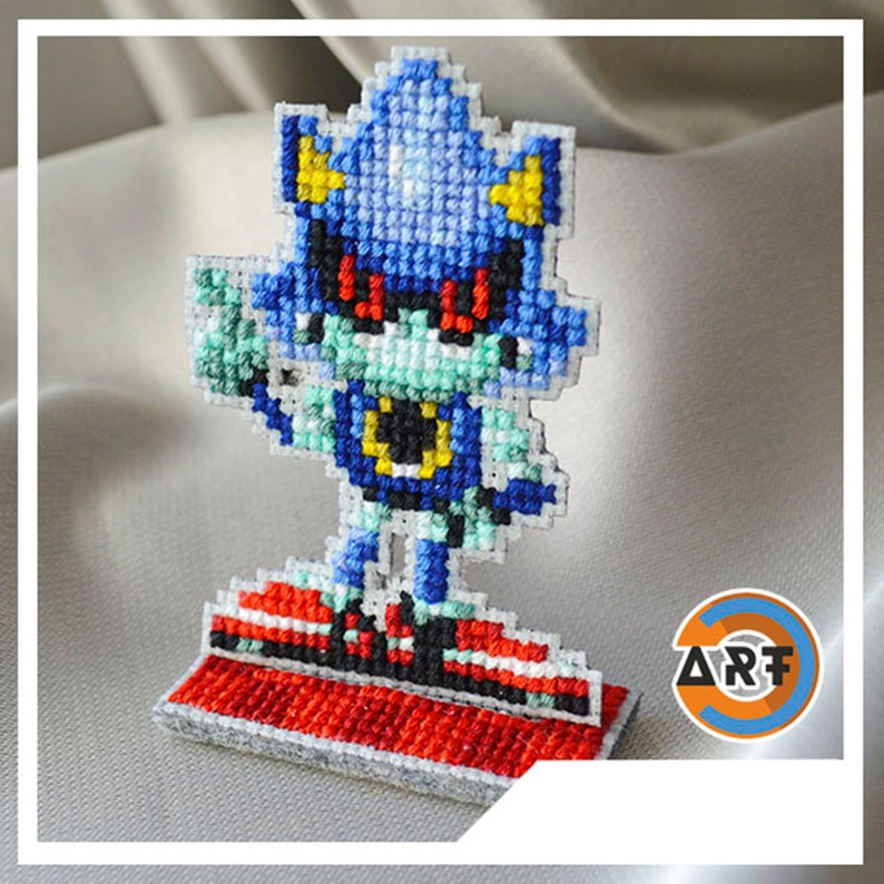 Metal Sonic figure Sonic the Hedgehog figurine pixel art collectible