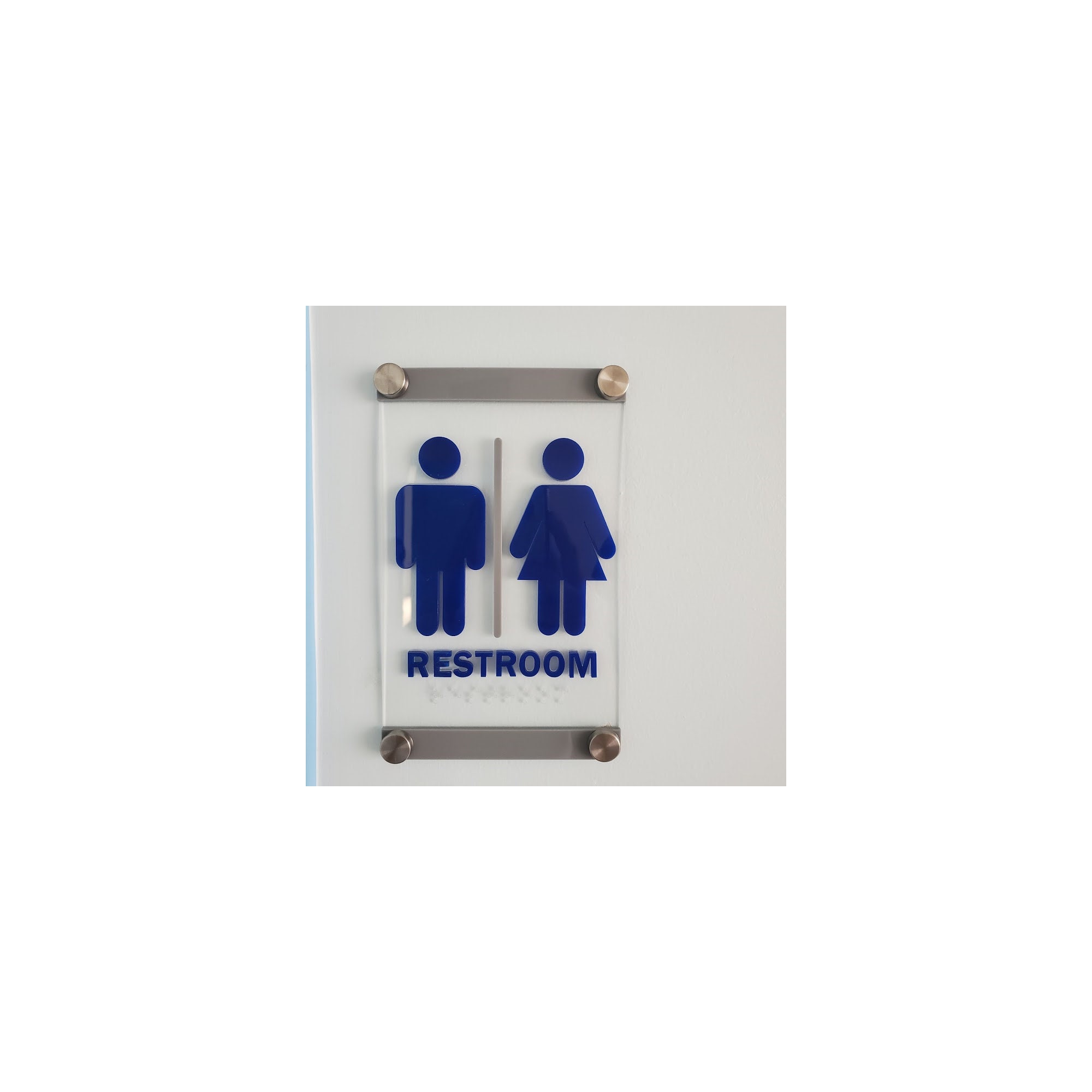Bathroom wall signrestroom wall signcustom restroom Etsy