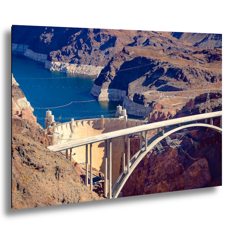 Aerial View of Hoover Dam the Iconic Engineering Marvel - Etsy
