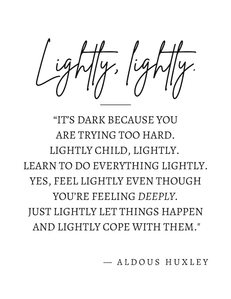 Lightly Aldous Huxley 8x10in Digital Download png/pdf Etsy
