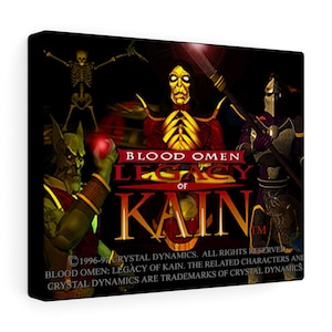 Blood Omen Legacy of Kain Classic Retro Gaming Wall Art Canvas