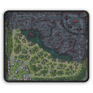 DOTA 2 Mini Map Mousepad Never Get Lost Again - Etsy