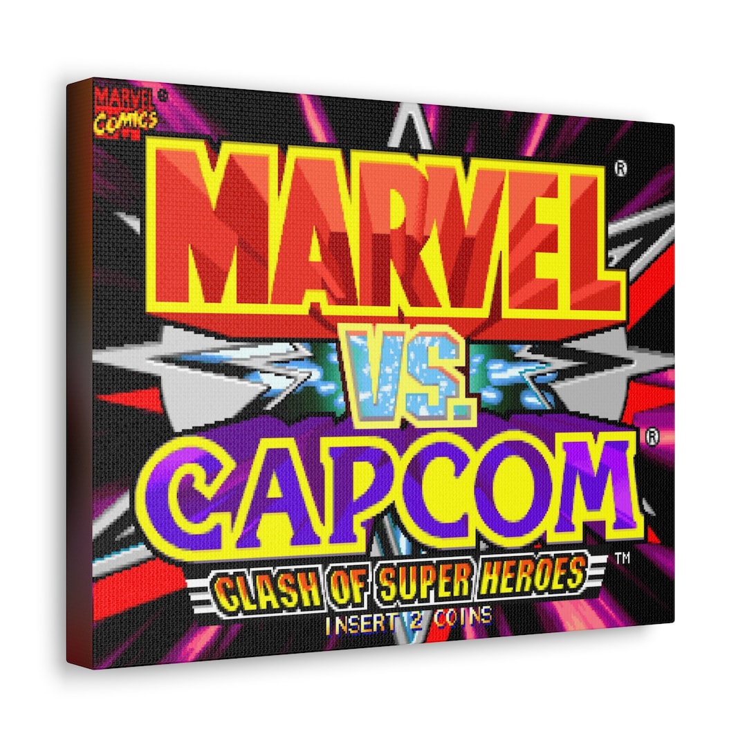MVC 1 Versus Series MVC1 Mahvel VS Capcom Arcade VS Title Screen Wall ...