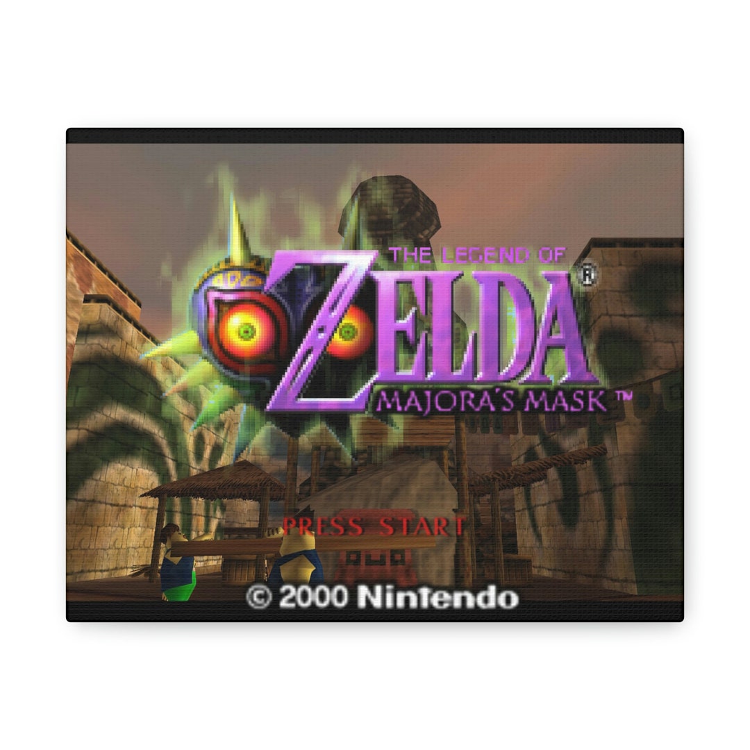 Majora's Mask Retro Gaming Wall Art Canvas Classic or - Etsy