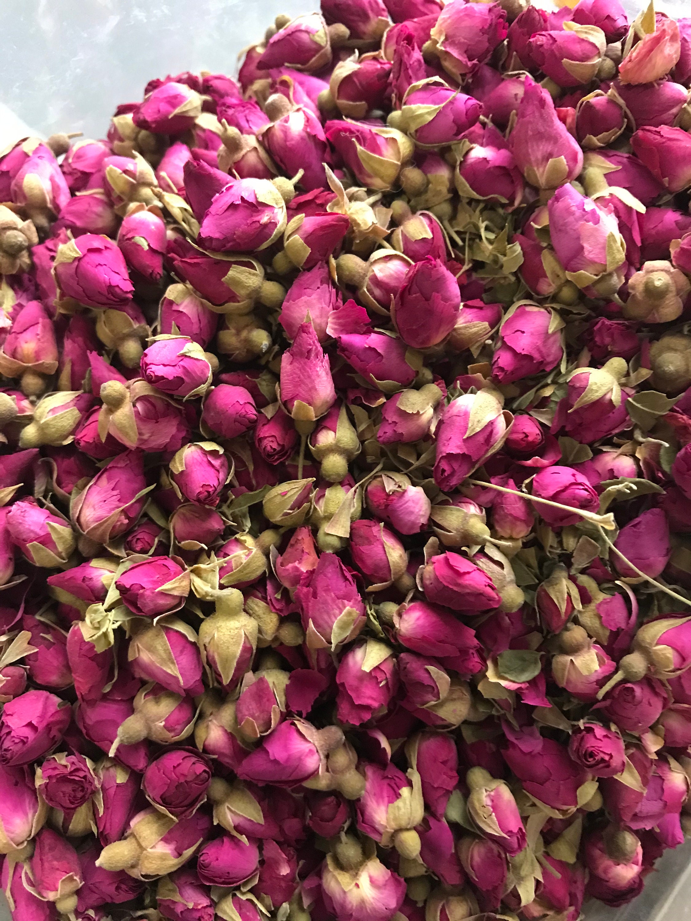 Organic Red Rose Buds small Edible flowers Etsy