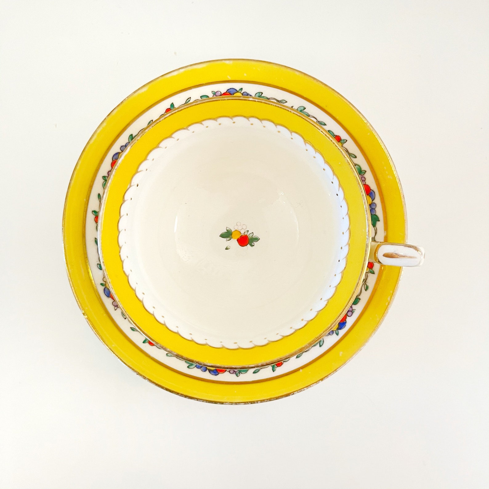 Vintage Allertons Old English Bone China Harvest Tea Cup and Etsy