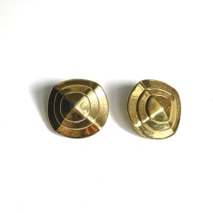 Vintage Gold Tone Clip on Earrings
