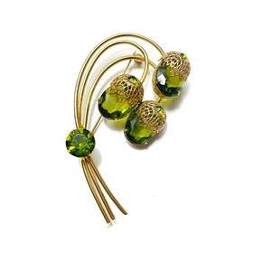 Vintage Sarah Coventry Gold Acorn Branch Brooch