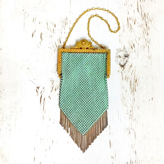 Vintage 1900's Mandalian Art Nouveau Mesh Purse