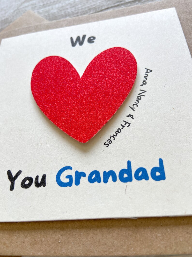 Personalised Fathers Day Card, Birthday Card for Dad, Fathers Day Card for Grandad image 5