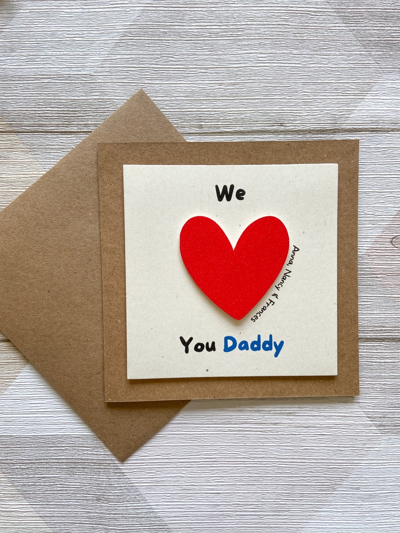 Personalised Fathers Day Card, Birthday Card for Dad, Fathers Day Card for Grandad image 2