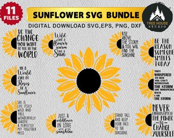 Sunflower Quote Svg Etsy