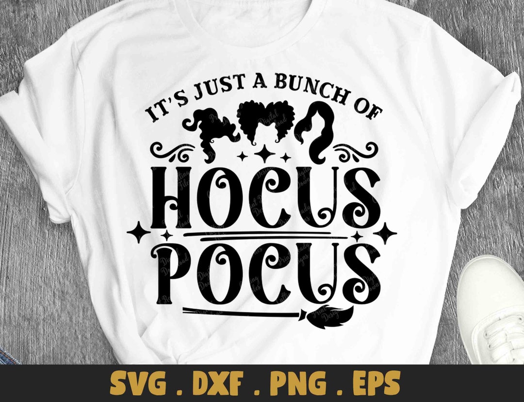 Its all a bunch of hocus pocus svg dxf halloween svg - Etsy Portugal