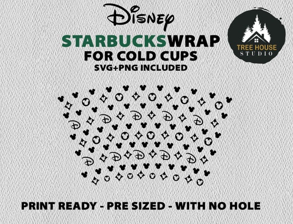 Disney starbucks wrap svg - Cricut font, svg file for cricut