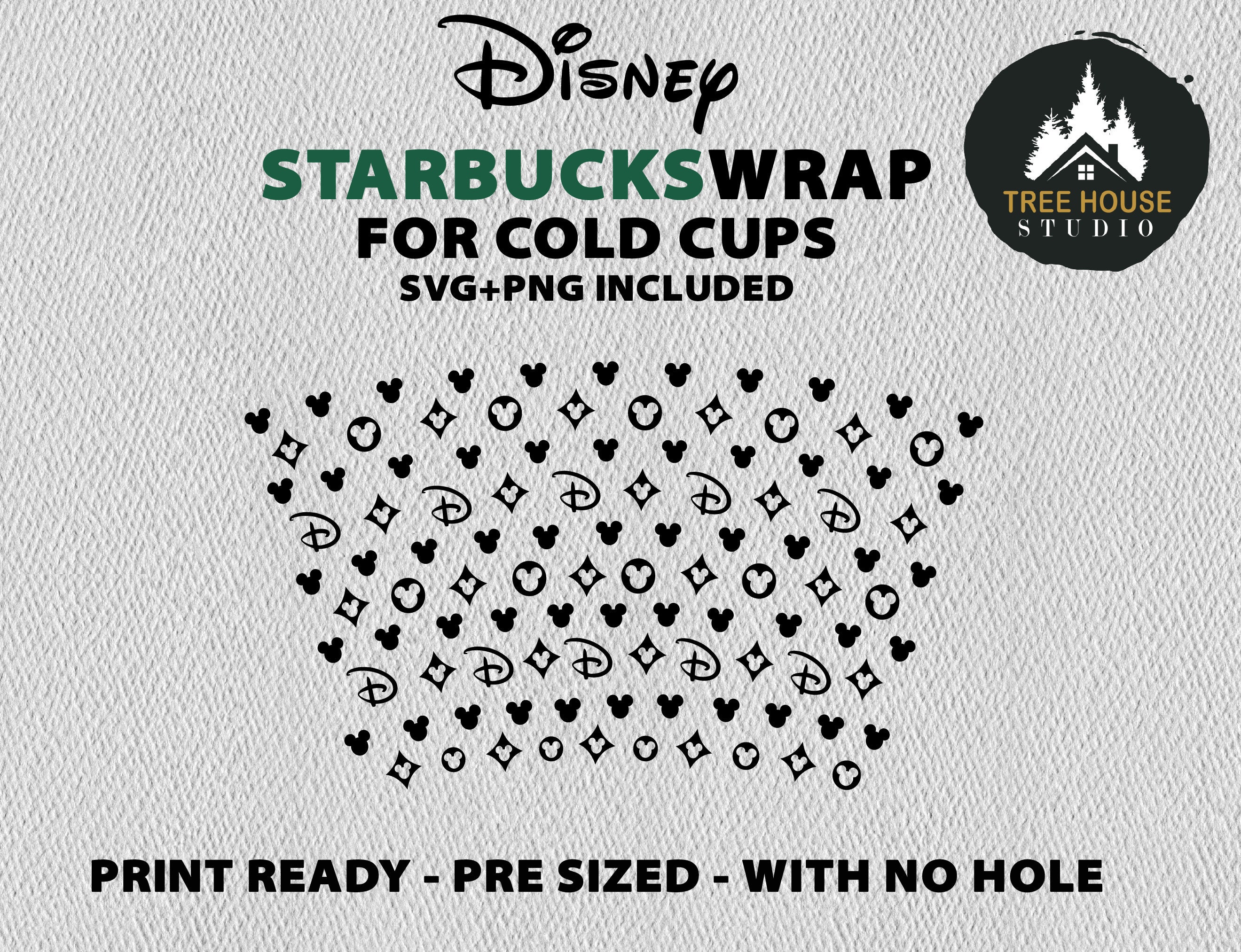 SEAMLESS WRAP Svg Starbucks Cold Cup Wrap Svg Png Pre-sized -  Canada