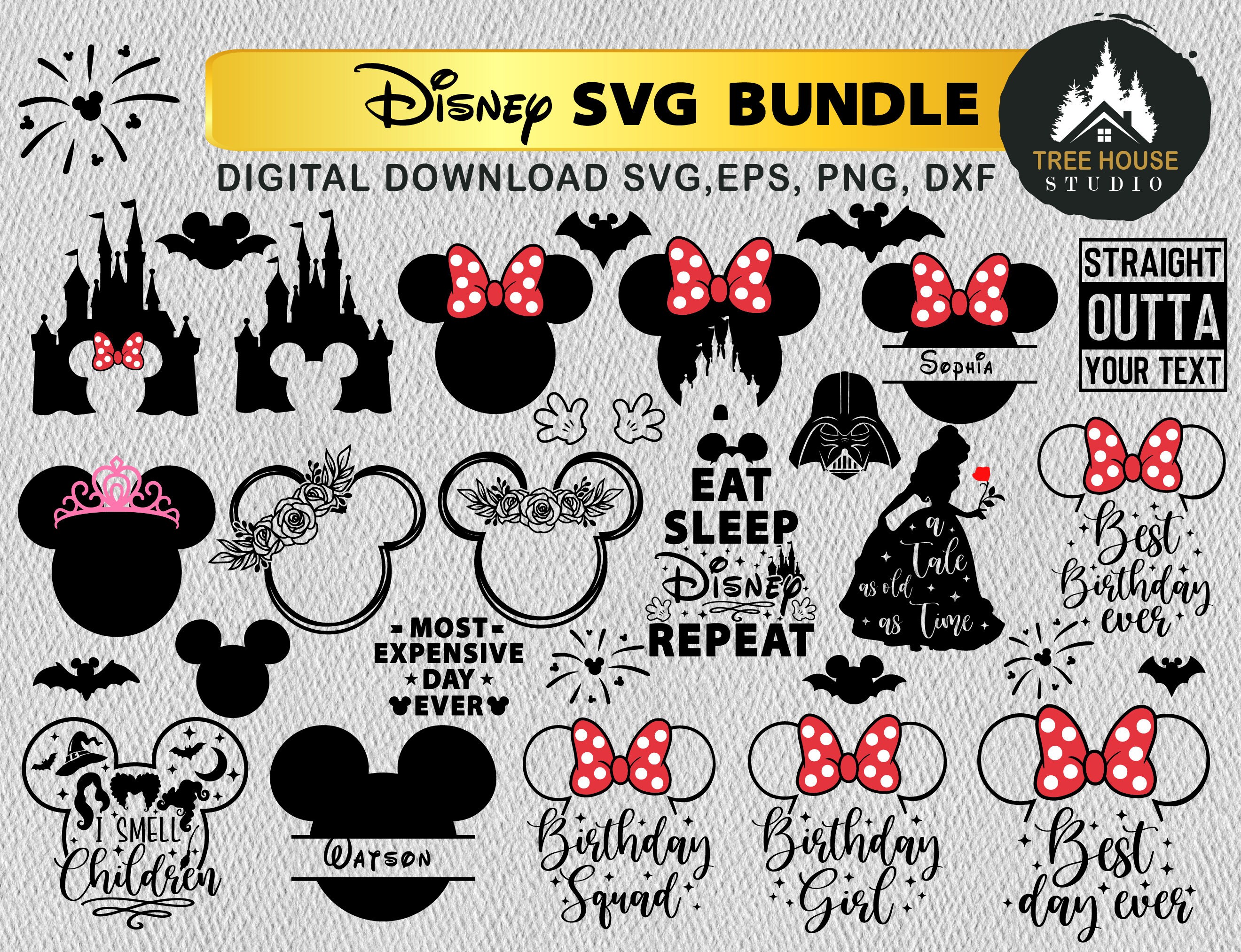 Download Disney Bundle Svg Disney Svg Png Eps Dxf Files For Cricut Etsy