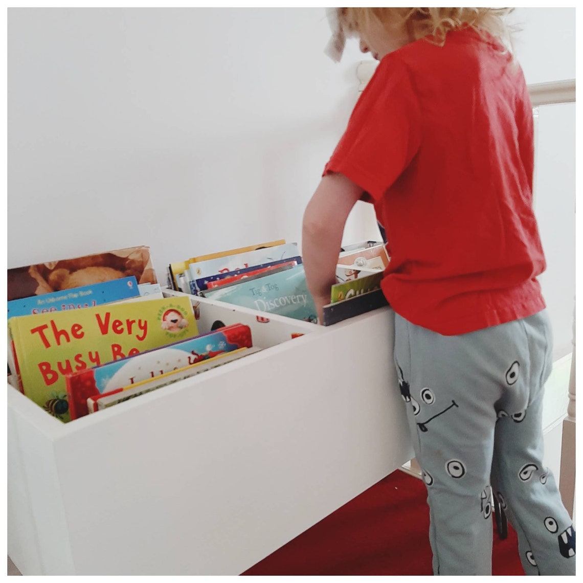 Handmade Children's Book & Toy Storage Bin / Book shelf / Etsy