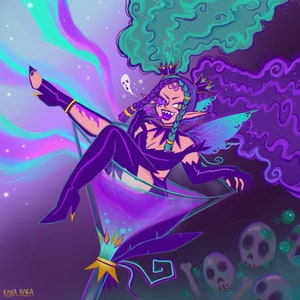 Dark Fairy Print 8 x 8"