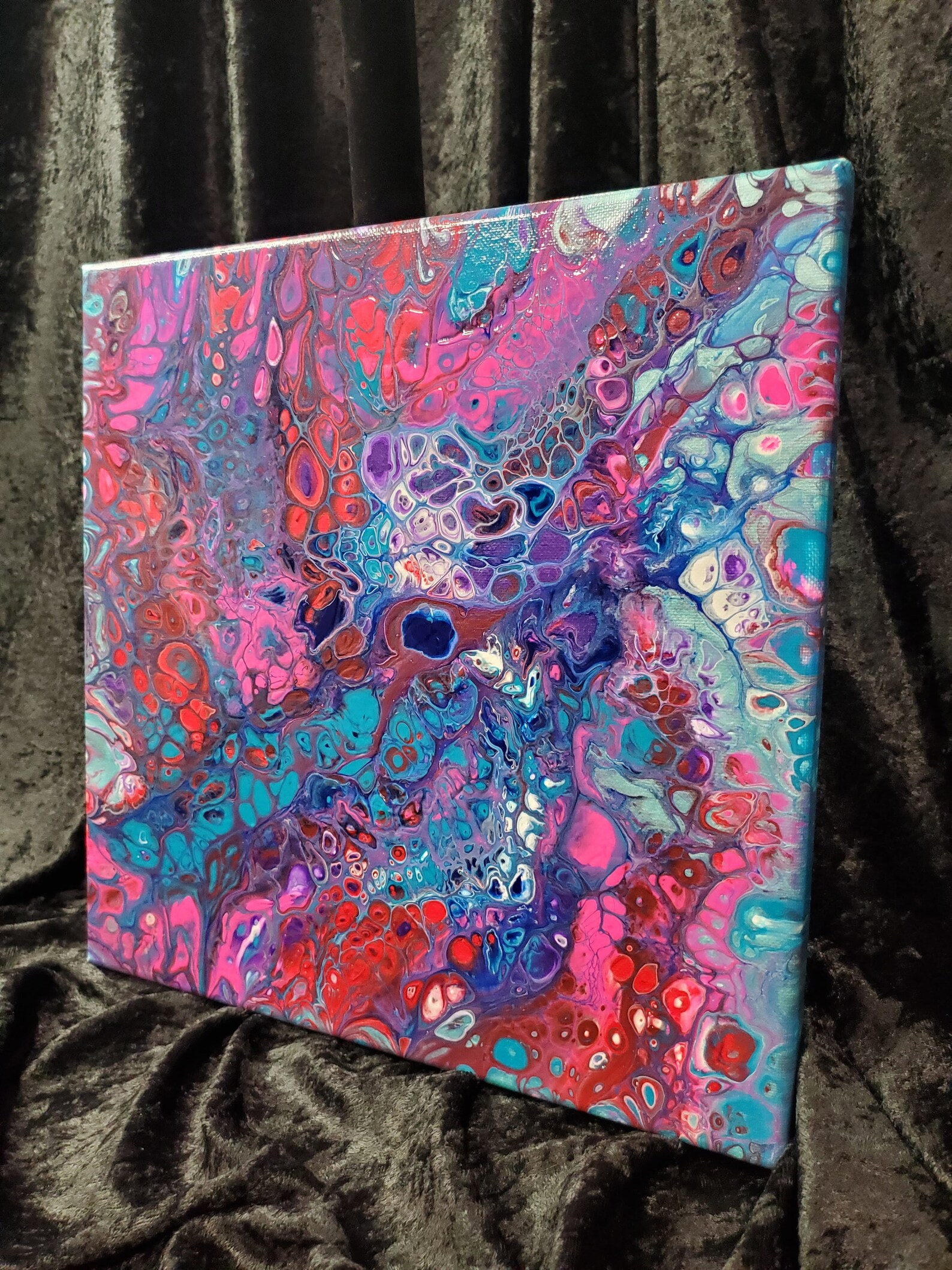 Colorfully Crazy Abstract Acrylic Painting Etsy