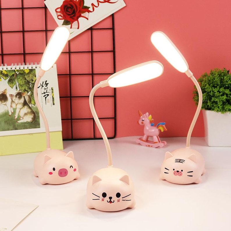 Children Desk Lamp LED Bedside Table Lamp Cute Bear Etsy