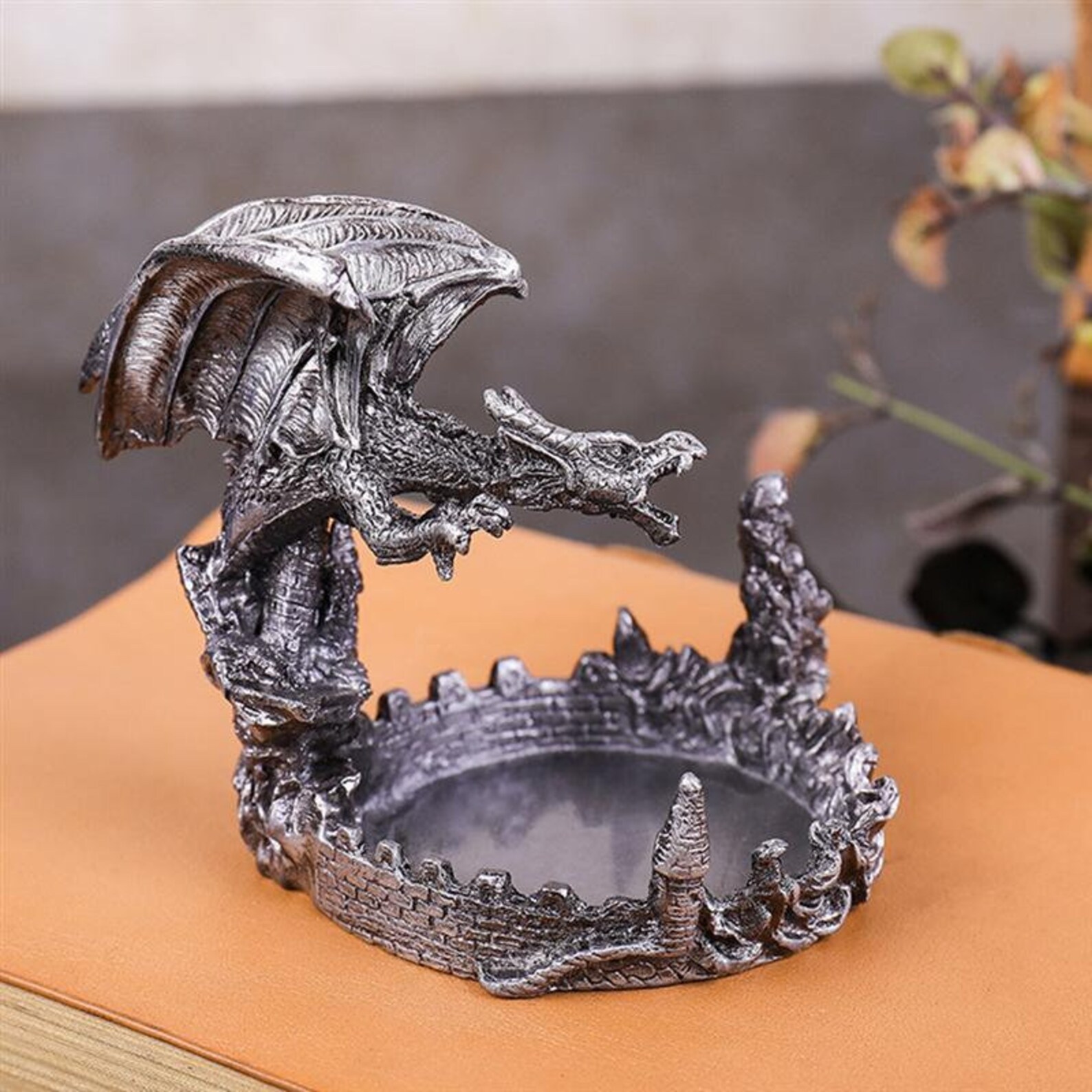 Alloy Ashtray Retro Dragon Sculpture Ashtray Cigarette Etsy