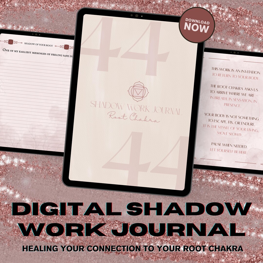 Root Chakra Shadow Work Journal | Spiritual Healing (digital Journal ...