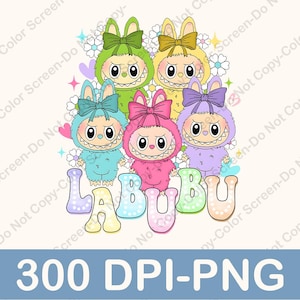 Labubu Png, Kawaii Monsters Cliparts, Labubu Design, Labubu Character Designs, Labubu Sublimation, Labubu Gotowy do Pobrania Projekt