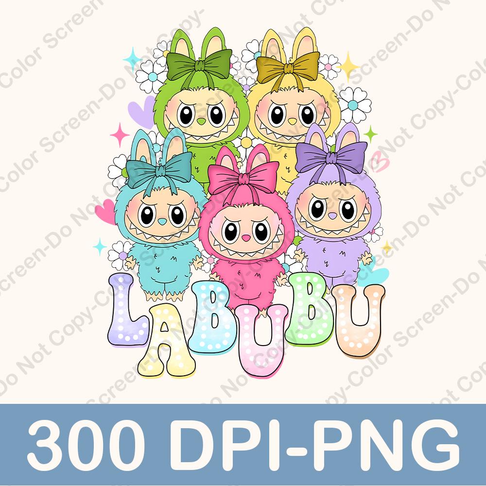 La bu bu Png, Kawaii Monsters Cliparts, La bu bu Design, La bu bu Character Designs, La bu bu Sublimation, La bu bu Ready to Download Design