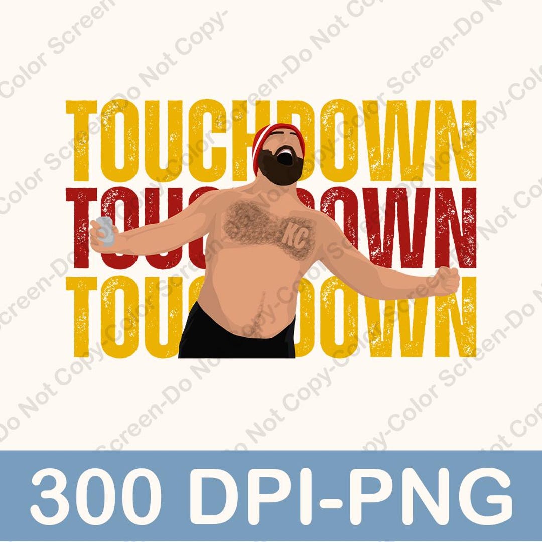 Kc Touchdown Rectangle Sign Kelce Touchdown Png, Chiefs Football PNG, Chiefs Sublimation, KC ...