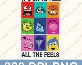 Cartoon Emotions Png, It’s Okay to Feel All the Feels Png, Mental Health Matter Png, Cartoon Png, Cartoon Characters Png, Anger, Joy