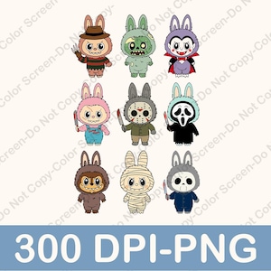La bu bu Halloween Png, Halloween PNG, Spooky La bu bu Png, La bu bu  Png