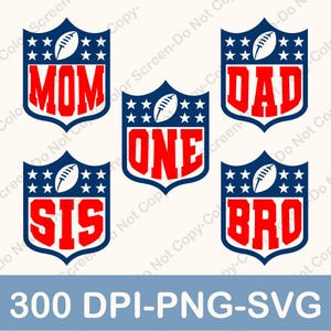 Football Family Svg, Football Family Png, Family PNG, Team Mascot Svg, Family Shirt Design, American Football Svg, Football Png
