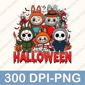 Halloween LaBubu Bunny Costume PNG, Labubu Png, Labubu Shirt Design, Halloween PNG, Labubu Design, Kawaii Monsters Clipart, Labubu Clipart